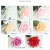 Dekorativa blommor Real Touch Rose Artificial Flower Branch STEM LATEX HEM DECORATIONS FￖR VￄRKE PARTY Birthday Valentine's Day Gift