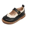 Flat Shoes Girls School Children ￤kta l￤der f￶r studentprinsessor sko barn kl￤r br￶llop prestanda chaussure fille casual 2022