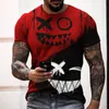 Men's T Shirts Funny 3D Full Printing Graphic Street Fashion Casual Travel T-Shirt Summer O-Neck Oversized Shirt