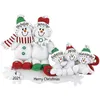 2022 weihnachten Anhänger Schneemann Legierung Ornament Kreative Familie Reise Gruppe Ornamente Weihnachten Baum Dekoration Hängen