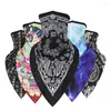 Bandanas multifunktionella paisley bandanna tryckning triangulär halsduk buffs rider ansiktsmask vandring camping jakt fiske hals varmare