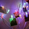 Stringhe LED Po String Lights alimentate a batteria Fairy Twinkle con clip per appendere quadri Camera da letto Decorazioni per la casa di nozze