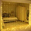 Lampy stołowe LED okienne światła zasłony USB Wodoodporny sznur Dekoracyjny świąteczny Twinkle do sypialni 8 trybów