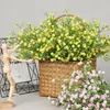 Fleurs décoratives 8 pièces/bouquet gypsophile artificielle en plastique fausse plante Mini bricolage Bouquets floraux mariage maison jardin décor