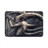 Teppiche Alien Xenomorph HR Giger Fußmatte Teppich Teppich Matte Fußpolster Polyester Anti-Rutsch-Kissen Boden Eingang Küche Fußpolster