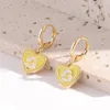 Boucles d'oreilles créoles bohème classique bijoux femme douze Constellations émail Ins all-match fête vacances cadeau