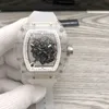 La mécanique des hommes de luxe regarde la montre-bracelet Rm055 mécanique automatique entièrement transparente