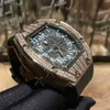 Automatic Watch with Logo 2023 High Quality Richrd Mileres Luxury high watchs Wine Barrel Watch Richa Rm010 Series Automatic Mechanical Meijin Diamond Tap YIWQC
