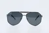 Sunglasses 1pcs Fashion Eyewear Sun Glasses Designer Mens Womens Brown Cases Black Metal Frame Dark Lenses