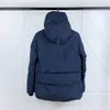 Men Winter Hooded Down Coat Jacket Full Zip Black Outwear Size XS-xxl