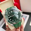 Recommandation du magasin montre étanche mode Haute Qualité Diver 300M 42mm Green Wave BP Acier Inoxydable 904L Japon 8500 Mouvement Automatique en caoutchouc Mens Watch