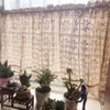 Curtain American Style Beige Cotton Crochet Rose Pattern Home Decorative Short Multi-function Partition Door Customize