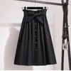 Women's Trench Coats Women's A-Line Midi Pleated High Waist Casual Solid Skirt With Pockets Dress Reflective Coat Women