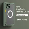 Ongol casos magnéticos para magsafe caso de telefone de carga sem fio para iphone 13 14 12 11 pro max mini x xr xs 14plus à prova de choque armadura capa