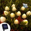 Garden Decorations 102030 LED Solar Mushroom String Lights Outdoor Waterproof Fairy Light For Yard Patio Br￶llop Juldekoration 221025