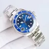 Męskie zegarki Montre Nowy wysokiej klasy zegarek mechaniczny ze stali nierdzewnej Blue Never Fade 40 mm 2813 Ruch Slajd Butk Butt Designerceramic