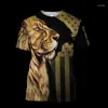 Męskie koszule Jusus i Lion 3D Print oddychający letnia moda T-shirt unisex modna fajna uliczna top 5xl ponadgabarytowy top pullover