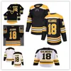 Herr Vintage Boston 18 Happy Gilmore Hockey Jersey Sydd Nummer Namn Logotyp Svart Vit Alternativ Kvinnor Ungdom