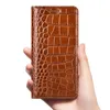 Obudowy telefonu komórkowego Krokodyl oryginalny skórzany obudowa dla Huawei honor 8a 7x 8c 8x 8s 9 9x 9a 9c 9s 20 20s 30 30s Pro Lite Flip Cover W221014