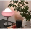 Table Lamps Italian Space Age Egg Tart Lamp Nordic Modern Glass Bauhaus Bedroom Bedside Desk Coffee Bar Light For Pub