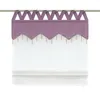 Tenda con paralume romano Goccia di pioggia con finestra pendente Voile Poliestere Pannello mantovana per tendaggi per cucina Balcone 5 colori