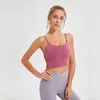 T-shirt pour femme Débardeur de yoga Soutien-gorge de sport intérieur Gilet de fitness Vêtements de sport Sous-vêtements pour femmes Rembourré T-shirt de course Hauts Demi-sangle Entraînement Vêtements de sport