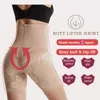 Modelador de Corpo Feminino Fajas BuLifter Booty Lift Puxando a Barriga Modelador Shorts de Controle de Barriga Padrão Sem Costura Calcinha Emagrecedora