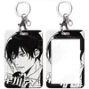 Porte-clés Anime Chainsaw Man Pendentif Denji Paiva Makima Hayakawa Aki Card Cover Fans Accessoires