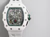 KV RM011 Watchには7750タイムキーピング機能セラミックマテリアルケースサファイアクリスタルガラスミラー天然ゴム時計バンドが装備されています