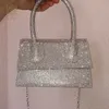 Evening Bags Womens Hand Chic Diamonds Top-handle Shape Small for Women Shopping Shoulder Crossbody Blings mochila L221014