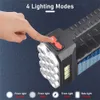 مشاعل يدوي مشاعل سوبر مشرق شمسي LED Camping مصباح يدوي مع مصابيح عمل مكب مصابيح USB قابلة لإعادة الشحن