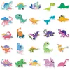 50pcs naklejki na dinozaura Śliczna wodoodporna naklejka z kreskówek dla dzieci do papieru papierniczego Nauczanie nagród BP522