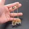 Orecchini schienali 2022 Clip auricolari Fashion lampadario Rinastones Crystal Women Earring Vintage Designer