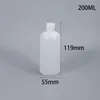 Förvaringsflaskor 5 st 100 ml 150 ml 250 ml tom runda graderad plastflaska miljövänlig burk med lock smal nacke hdpe påfyllningsbar