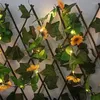 Strings 2m 20LED String Lights Sunflower Fairy Lighting Battery Operated LED Lamps Garland Room Decorative Lamp