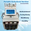 Machine hydrofaciale à petites bulles, Microdermabrasion ultrasonique à oxygène RF pour la peau, hydratante, conception Portable