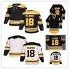 Män retro 18 Happy Gilmore Boston Hockey Jerseys Black White Yellow Alternative ED Uniforms Women Youth Size S-3XL
