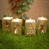 Kandelaars creatieve kerstdecoraties houten kandelaar mini