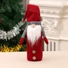 Decorazioni natalizie 1 pz Gnomi Copri bottiglia di vino Toppers svedesi Tomte Borse di Babbo Natale