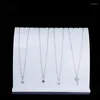 Sieradenzakken aangepaste gebogen acryl ketting display organisator met standhouder voor multi-necklace juwelenkoffer