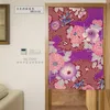 Gardin fina gardiner japan stil färg ritning mönster dörr digital tryckning polyester hem dekorativ partition 8