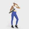 L-219 High Neck Bh Slim Fit Yoga Bras Elastic U Back Sports Tank Top Breatble Women Vest med avtagbara koppar