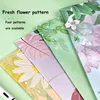 Planner Flower Pattern Multifunctional Notebook Annual Plan Monthly Schedule Book Self-discipline Punch Card