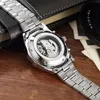 Orologi da polso meccanici automatici del progettista degli uomini 43MM orologi impermeabili dell'acciaio inossidabile di vita no24
