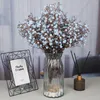 Fleurs décoratives 8 pièces/bouquet gypsophile artificielle en plastique fausse plante Mini bricolage Bouquets floraux mariage maison jardin décor