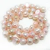 Choker 16 inch 8-9 mm lichtgroene natuurlijke barqoue Nugget Pearl losse streng voor ketting