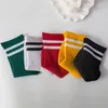 Chaussettes pour hommes Deux barres pour hommes Été Respirant Sports absorbant la sueur Blanc Coton Tennis Course à pied