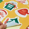 Opakowanie na prezenty 40pcs Santa Choink Tree Stickers Etykiety Tagi 4 projekty świąteczne Święto Święte na pakiety biznesowe Karta Koperty