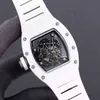 Business Leisure RM055 Full Automatic Mechanical R Watch Ceramic Case Tape Mens Watch