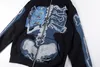 3D geprinte sweatshirts hoodie voor mannen dames schedel trend fleece hober pullovers